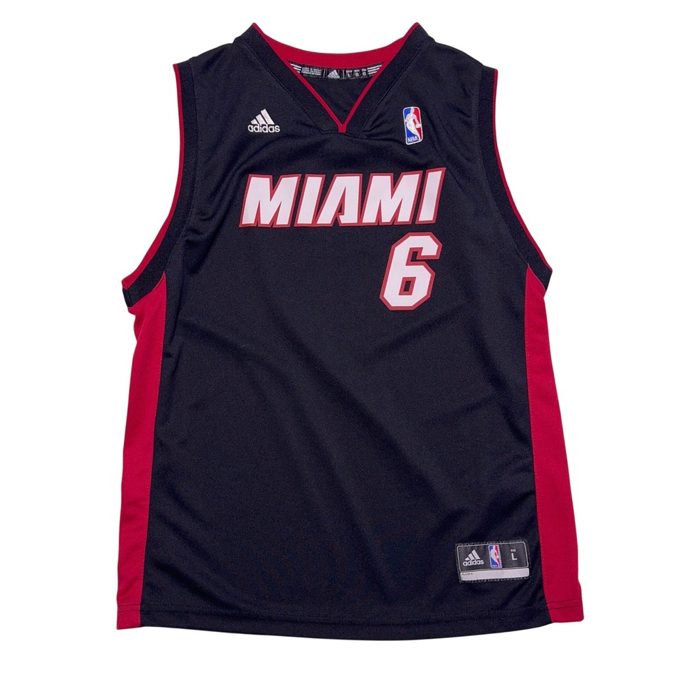 Adidas NBA Miami Heat #6 Lebron‎ James Jersey Youth Size L Kids